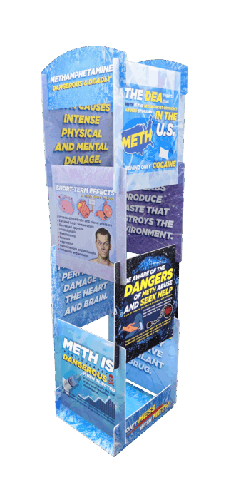 Methamphetamine Tabletop Display Info Tower