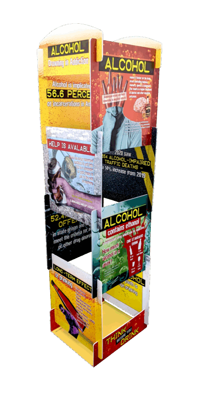 Alcohol Addiction Tabletop Display