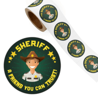 Sheriff Stickers A Friend You Can Trust Handout for Kids