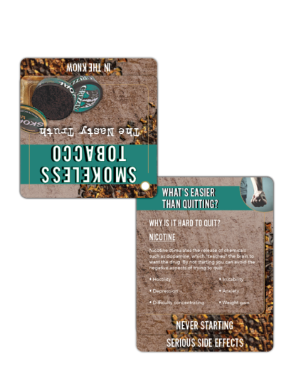 smokeless tobacco teaching tools