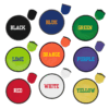 Personalized Assorted Colors Fold Up Flying Discs