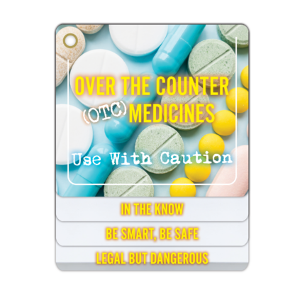 over the counter medicines flip tip cards