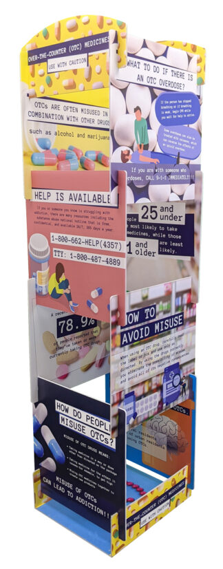 OTC Medicines Tabletop Display Tower