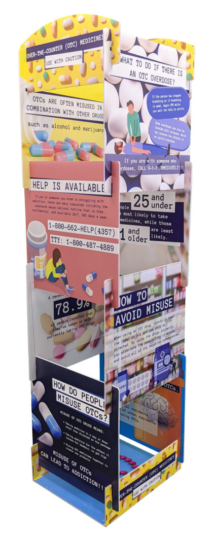 OTC Medicines Tabletop Display Tower