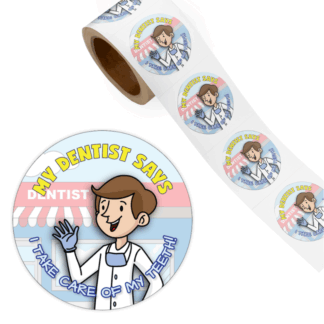 My Dentist Says I Take Care Of My Teeth Stickers