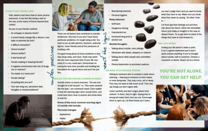 Youth Suicide Awareness Pamphlets