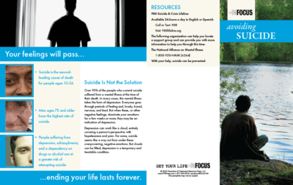 Avoiding Suicide Pamphlets