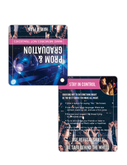 prom and graduation safety handouts