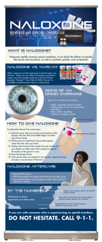 Naloxone: Reverse an Opioid Overdose Retractable Display