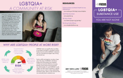 LGBTQIA Substance Abuse Risks Pamphlets for Teens