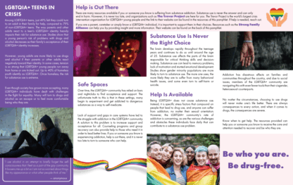 LGBTQIA Substance Abuse Prevention Pamphlets
