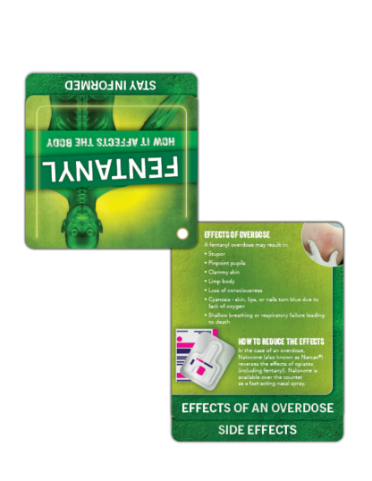fentanyl overdose and reducing effects cards