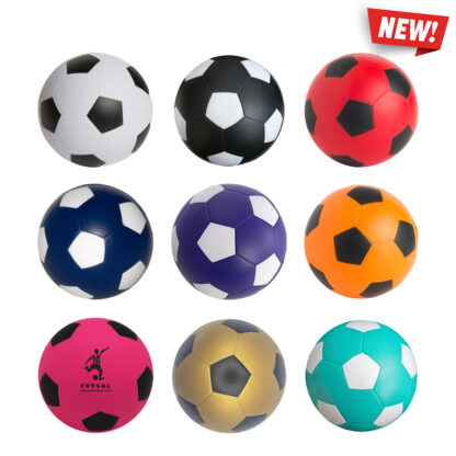 Personalized Assorted Colors Mini Soccer Ball Stress Relievers