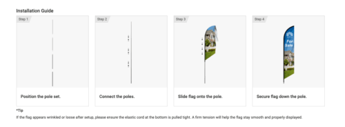 Feather Flag Setup