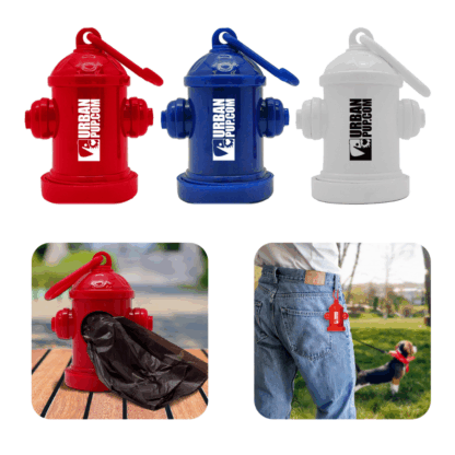 Personalized Fire Hydrant Pet Waste Bag Dispensers