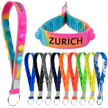 Promotional Pop Fidget Stress Reliever Key Chains