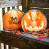 Personalized Reflective Pumpkin Tote Bags for Kids