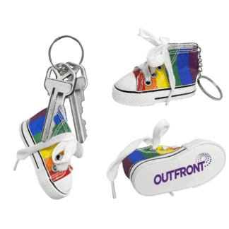 Custom Rainbow Sneaker Key Chains