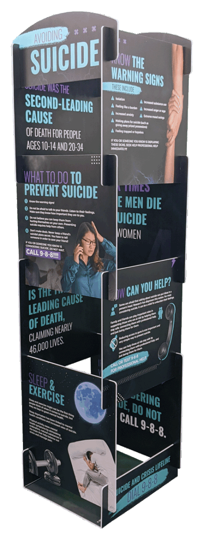 Suicide Prevention Info Display Tower