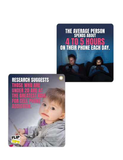 Cell Phone Addiction Flip Cards