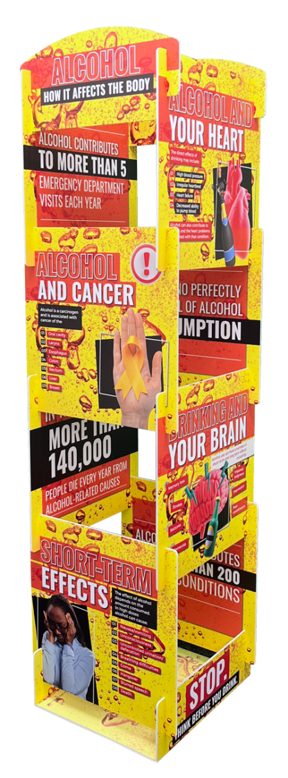 Alcohol How it Affects the Body Info Tower Display
