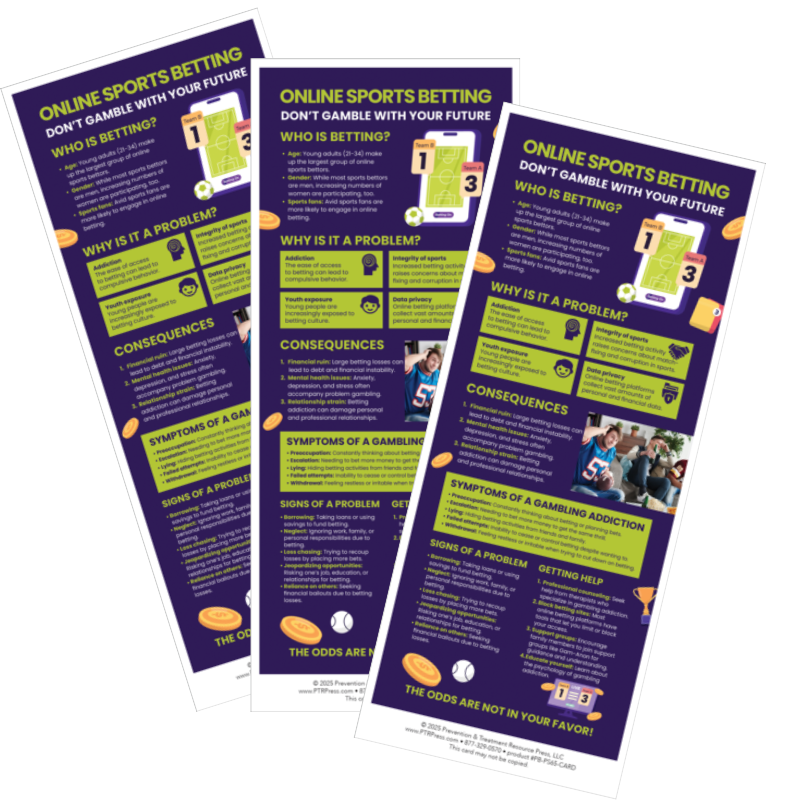 Responsible sport bet awareness cards