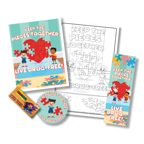 2025 Red Ribbon Week Kit for Kids Activities Crayons and More