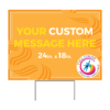 Custom Printed Lawn Display Sign