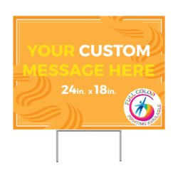 Custom Printed Lawn Display Sign