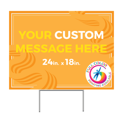 Custom Printed Lawn Display Sign