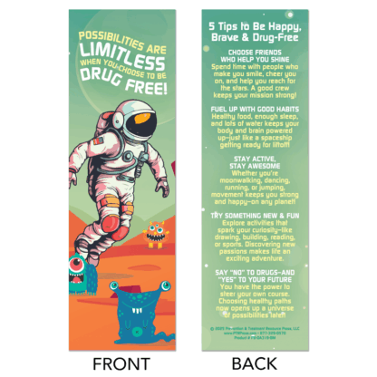 Space Themed Bookmarks for Red Ribbon Week