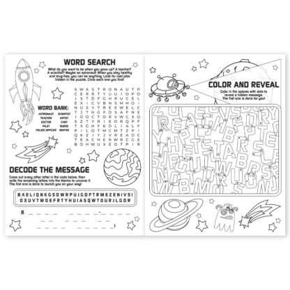 Astronaut Themed Worksheets for Red Ribbon Week