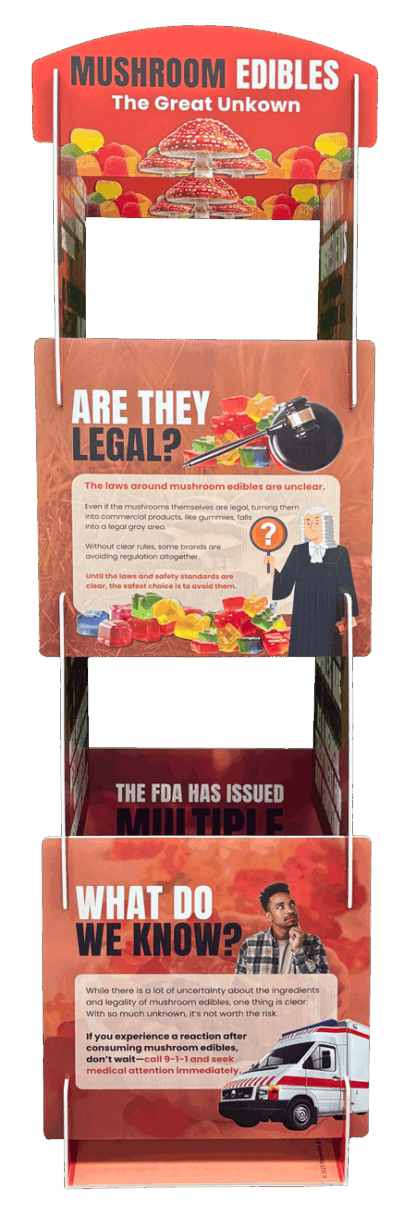 Mushroom Edibles Prevention Info Tower