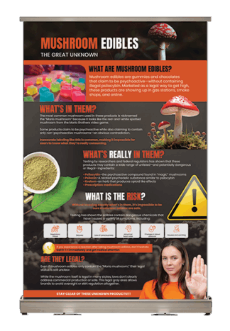 Mushroom Edibles Tabletop Display