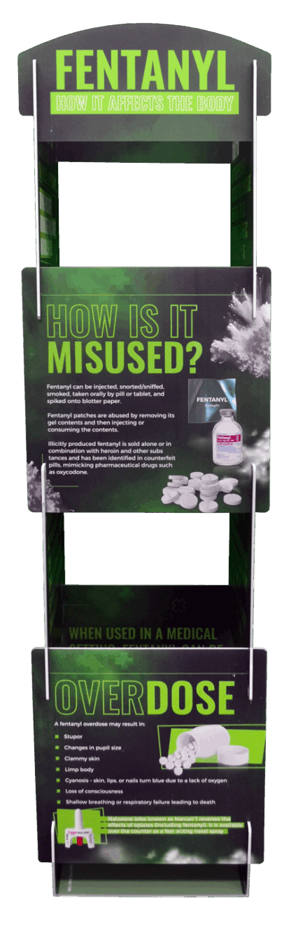 Fentanyl Addiction & Effects Information Tower Display