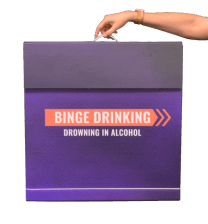 Binge Drinking Risks Display Tower