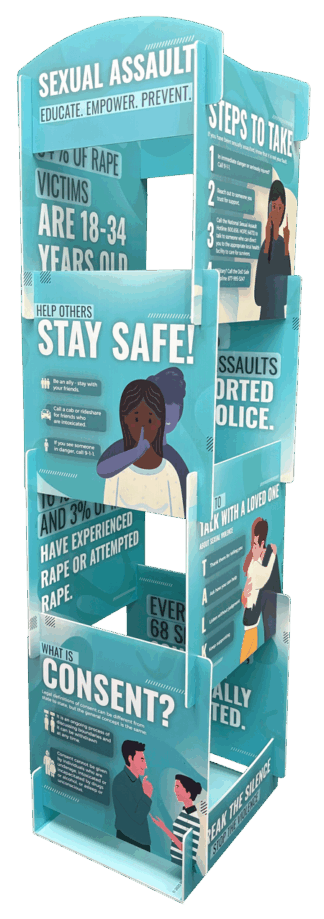 Sexual Assault Tabletop Info Tower