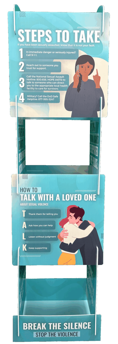 Sexual Assault Awareness Information Tower