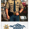 Sheriff Photo Prop for Kids with Custom Personalization