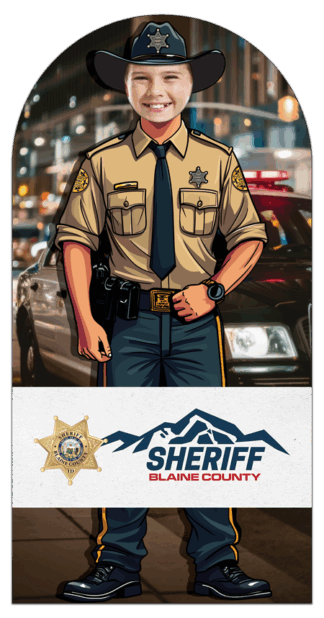 Sheriff Photo Prop for Kids with Custom Personalization