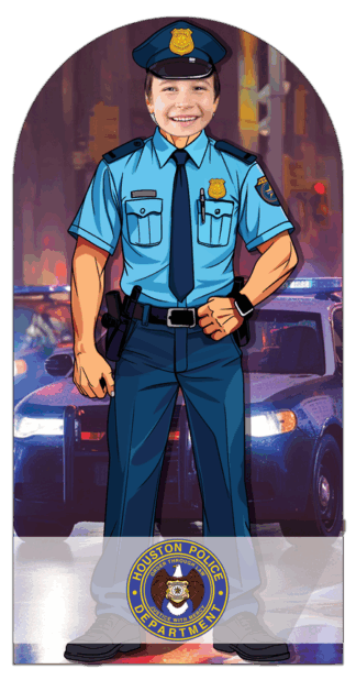 Police Officer Photo Prop with Custom Personalization