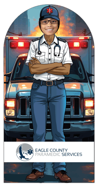 Female EMT Paramedic Photo Prop