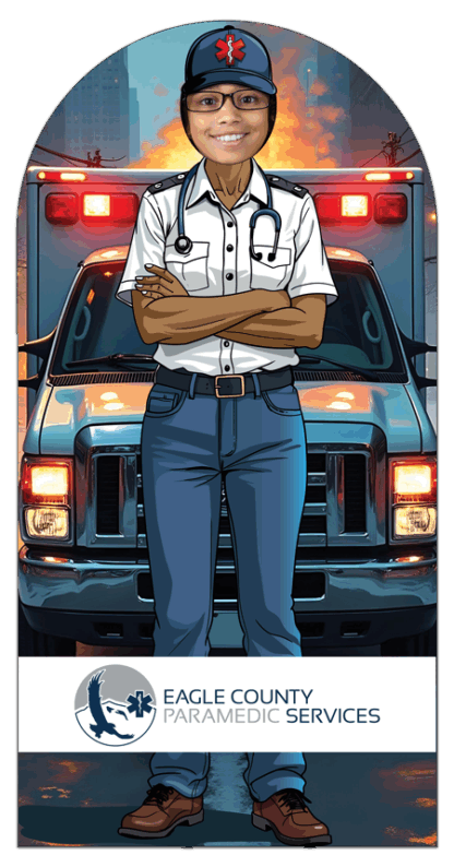 Female EMT Paramedic Photo Prop