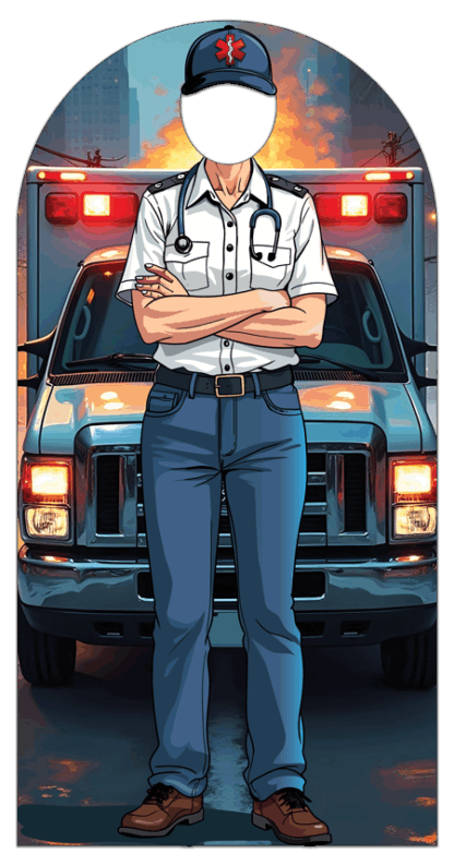 Custom Female EMS Paramedic Photo Prop