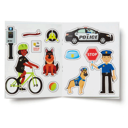 Police Station Sticker Activity Books – Reusable Fun for Kids