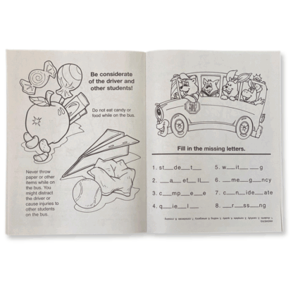 School Bus Safety Workbooks