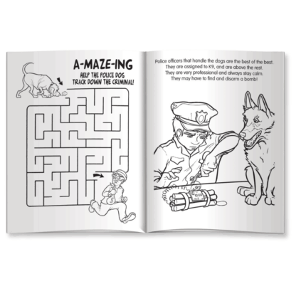 K9 Police Dog Workbooks for Kids