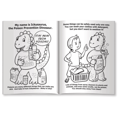Poison Prevention Education Coloring Books for Children