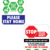 Feeling Sick Stay Home Aluminum Signs