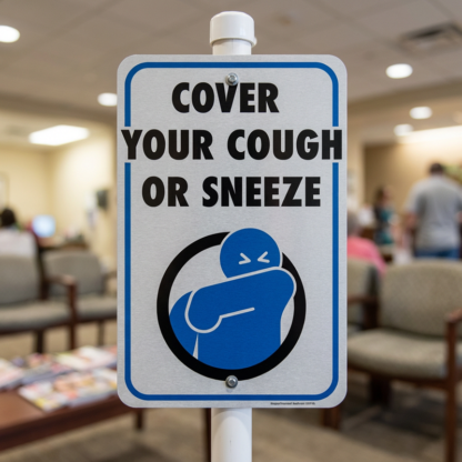 Cough or Sneeze Aluminum Signs